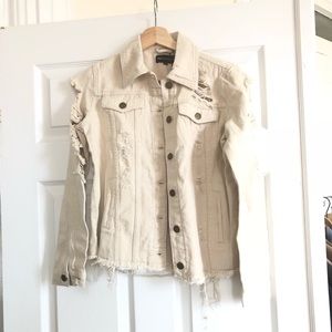 Jackets & Coats - Off white / cream denim jacket Jackets & Coats - Off white / cream denim jacket